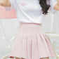 Cute side bow pleated skirt    S49