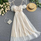 Cute champagne tulle dress summer dress    S10