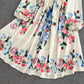 Cute A line floral long sleeve dress fashion dress     S236