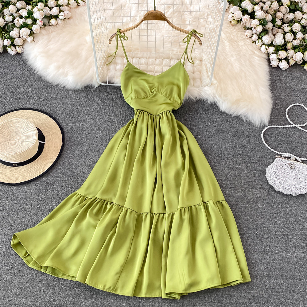 Cute v neck short dress fashion dress     S466