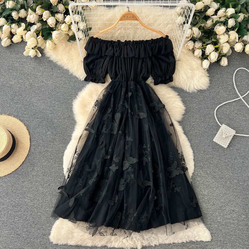 Cute A line short dress fashion girl dress     S174