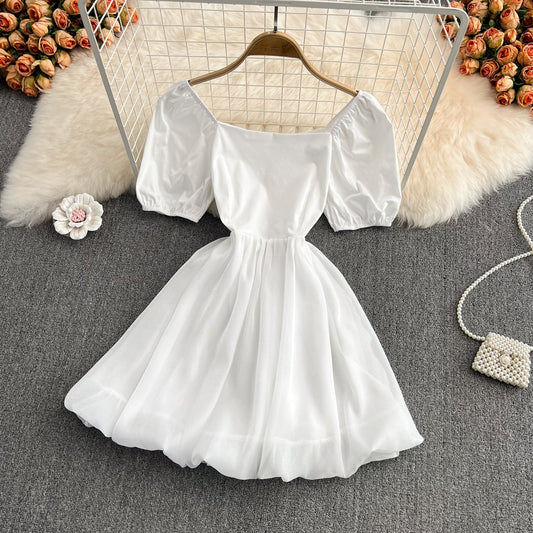 Cute A line short dress fashion girl dress    S513