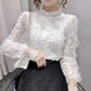 Cute lace long sleeve tops fashion tops    S164