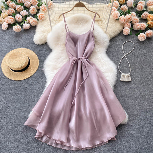 Cute tulle short A line dress fashion dress    S71