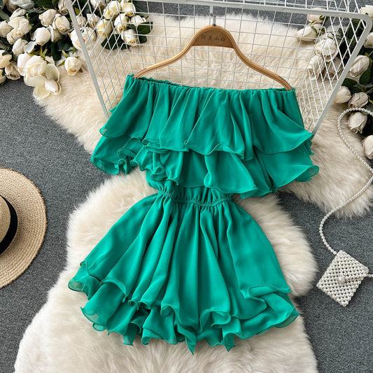 Cute chiffon short dress fashion dress     S331