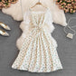 Sweet A line floral dress fashion dress      S402