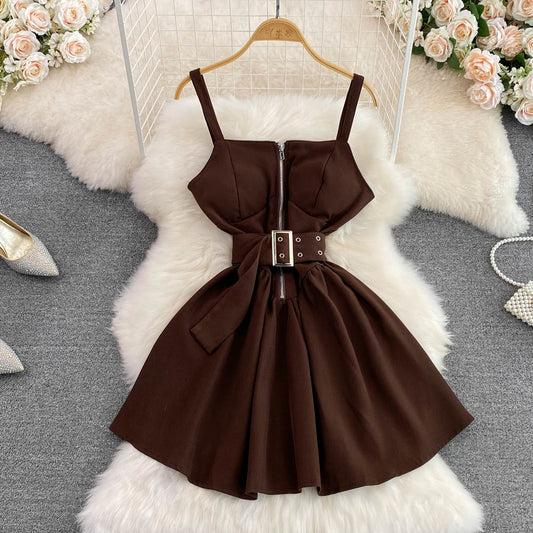 Cute A-line short dress fashion dress      S293