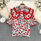 Cute floral tops    S186