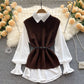 Cute two-piece long sleeve top   S527