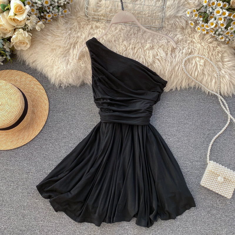 Elegant Empire Waist Off Shoulder Dress  S540