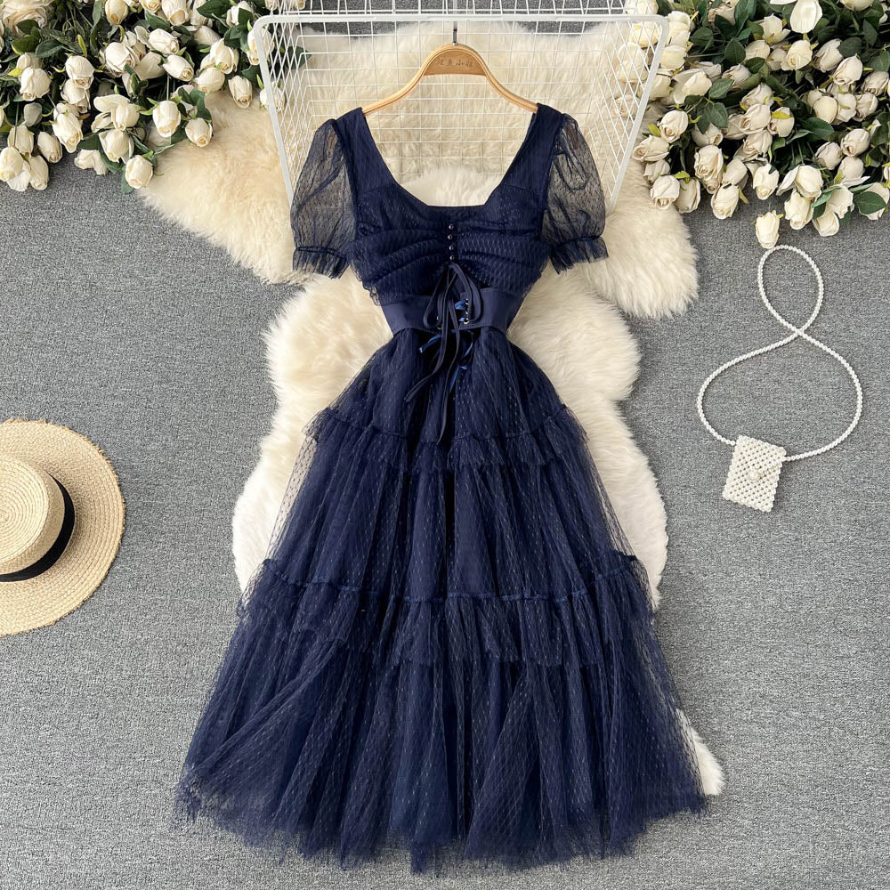 Cute tulle short dress A line fashion dress    S485