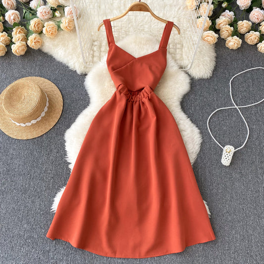 Cute A line short dress fashion dress     S358