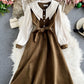 Cute long sleeve dress fashion girl dress   S51