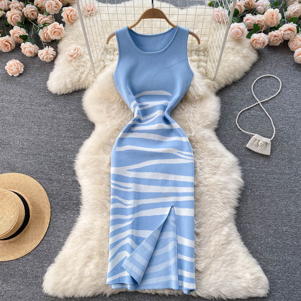 Sexy sleeveless knitted dress fashion dress     S286