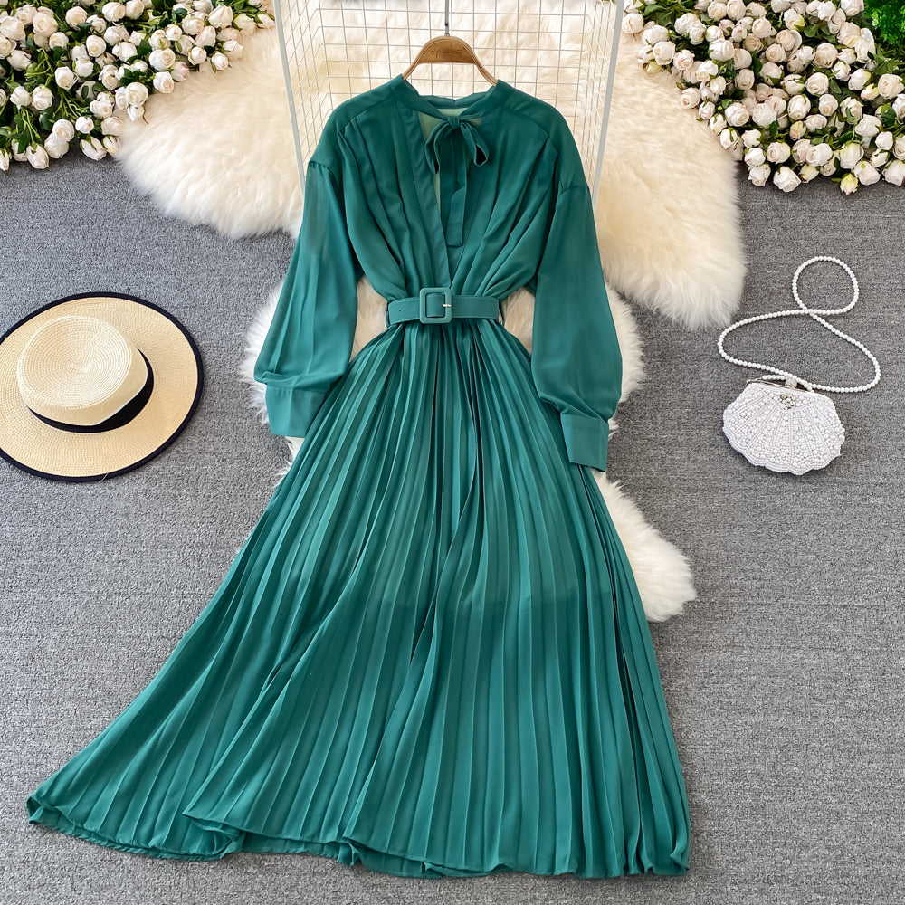 Elegant chiffon A line dress fashion dress     S270