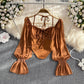 Cute long sleeve crop tops    S191