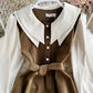 Cute long sleeve dress fashion girl dress   S51