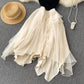 Champagne tulle short dress fashion dress    S343