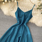 Cute v neck satin dress fashion dress    S125