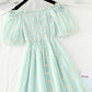 Cute A line daisy flower dress girl summer dress    S79