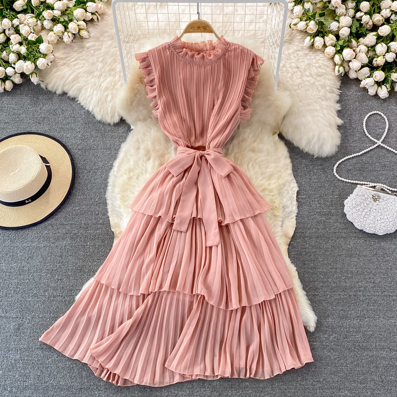 Simple chiffon short A lind ress fashion dress    S386