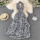 Cute A line floral dress fashion dress   S446