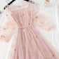 A line tulle short dress fashion girl dress women's summer dress    S96