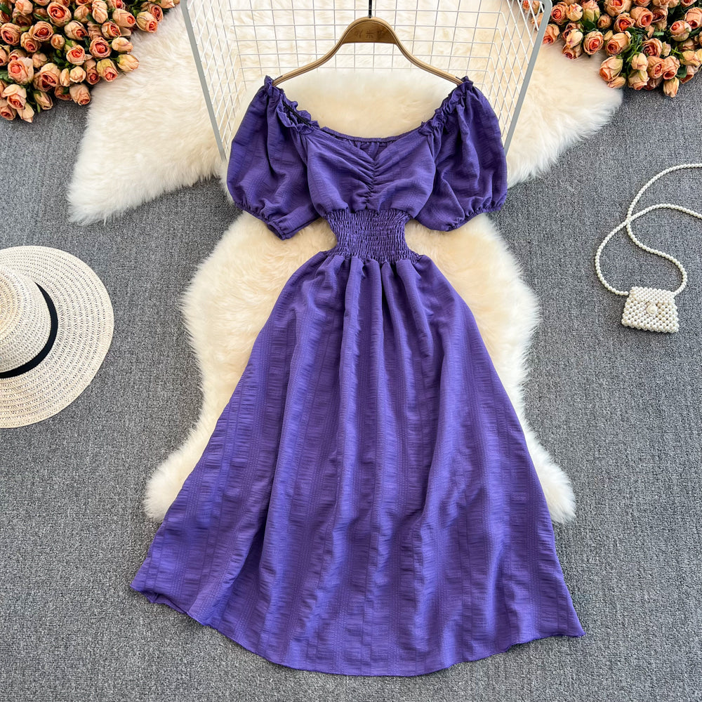 Cute A line short dress fashion dress     S476