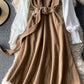 A line patchwork dress   S109