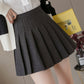 Stylish A line short skirt woolen cloth pleated skirt   S56