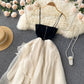 Champagne tulle short dress fashion dress    S343