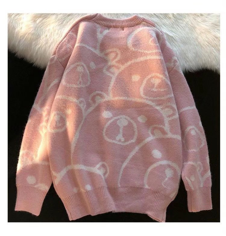 Cute bear couple sweater     S257