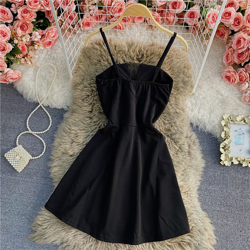 A line lace up dress fashion dress      S469