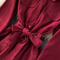 Stylish A line long sleeve dress   S106