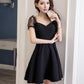Black short dress fashion dress    S126