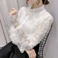 Cute lace long sleeve tops fashion tops    S165