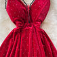 Sexy v neck short A line dress fashion dress     S80