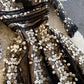 Black v neck lace dress A line party dress   S117
