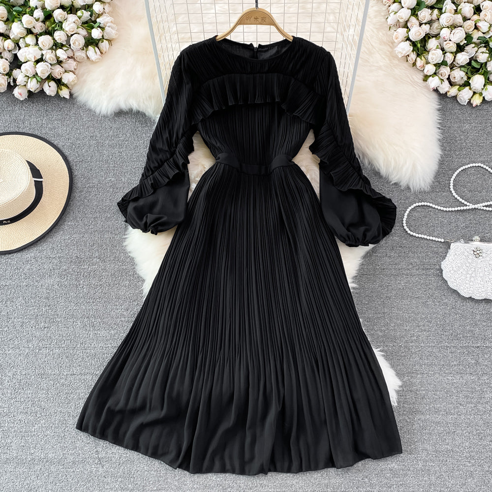 Cute chiffon long sleeve dress fashion dress  S187