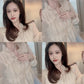 cute loose chiffon top    S162