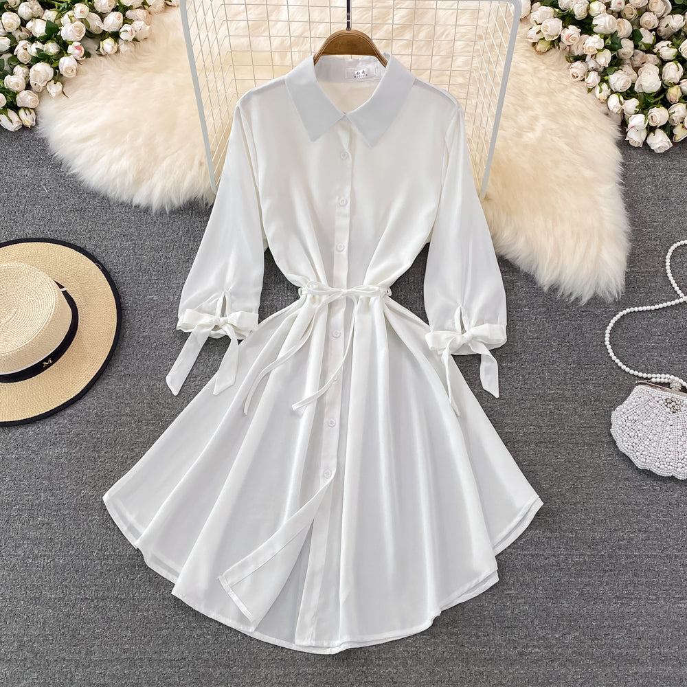 Cute chiffon short A line dress fashion dress    S235