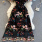 Cute A line dress with embroidery   S95