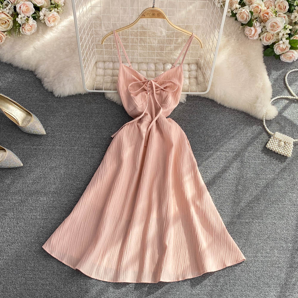 Cute A line v neck short dress fashion dress    S374