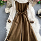 Cute long sleeve dress fashion girl dress   S51