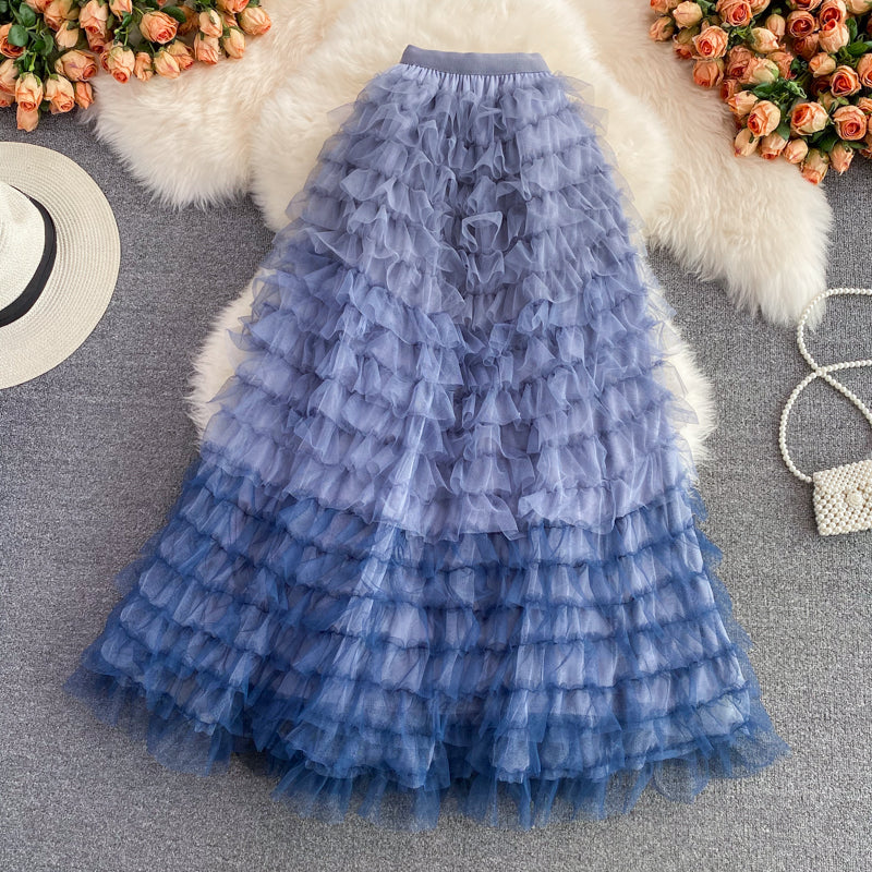 Cute A line tulle skirt fashion skirt    S432