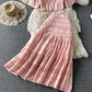 Cute A line two pieces dress fashion dress    S08