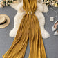 Stylish v-neck sleeveless jumpsuit    S100