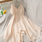Cute v neck irregular short dress A line fashion dress     S221