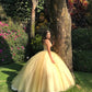Yellow Ball Gown Prom Dresses Evening Gowns Formal Dress     S2367