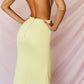 Sexy Yellow Prom Dresses with Side Slit ,Evening Party Dresses    S2107